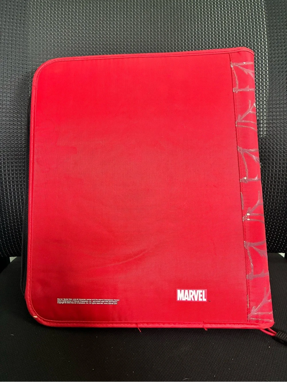 VTG 2003 Starpoint Marvel Spiderman 3 Ring Zippered School Binder